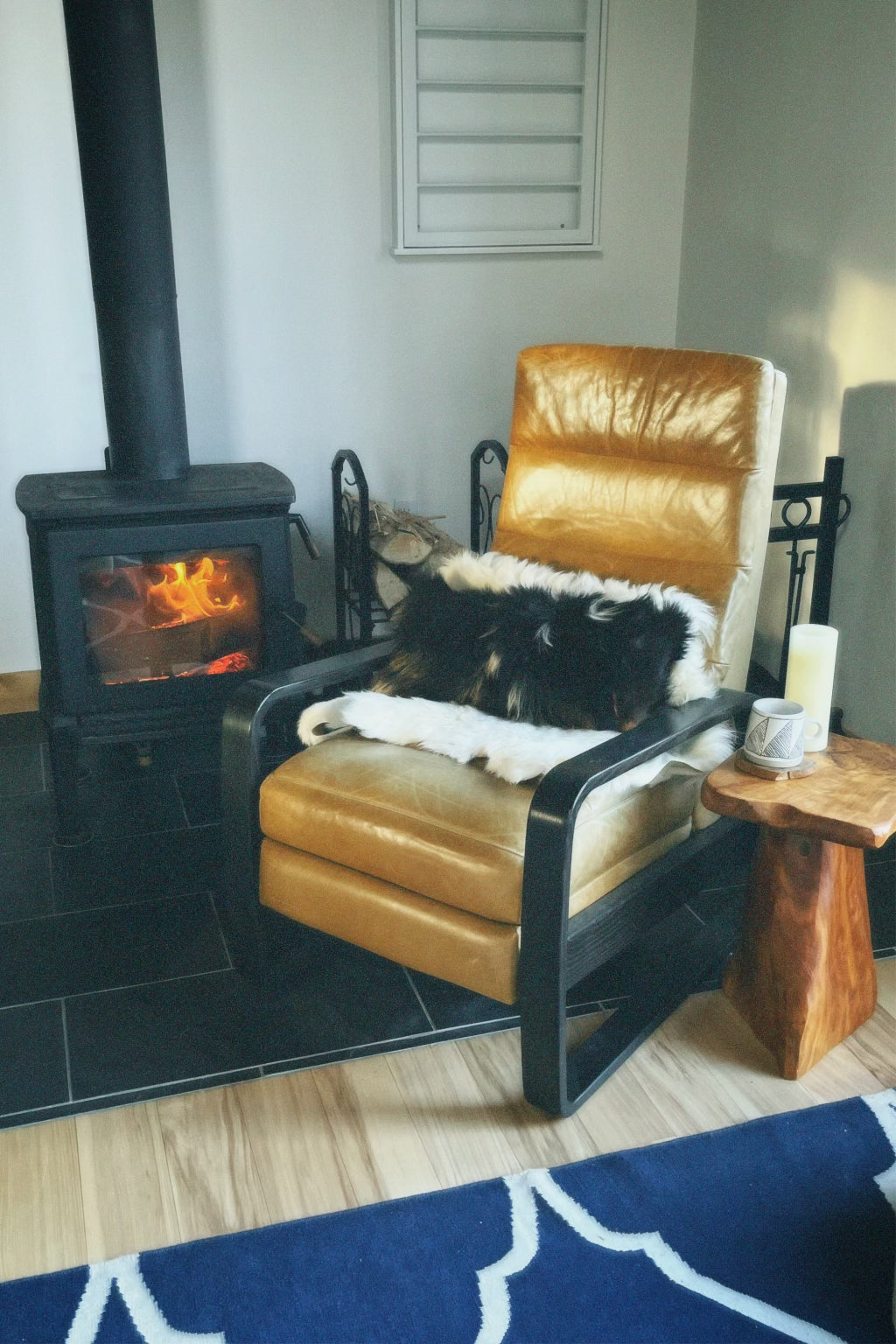 Large Goat hide Pillow